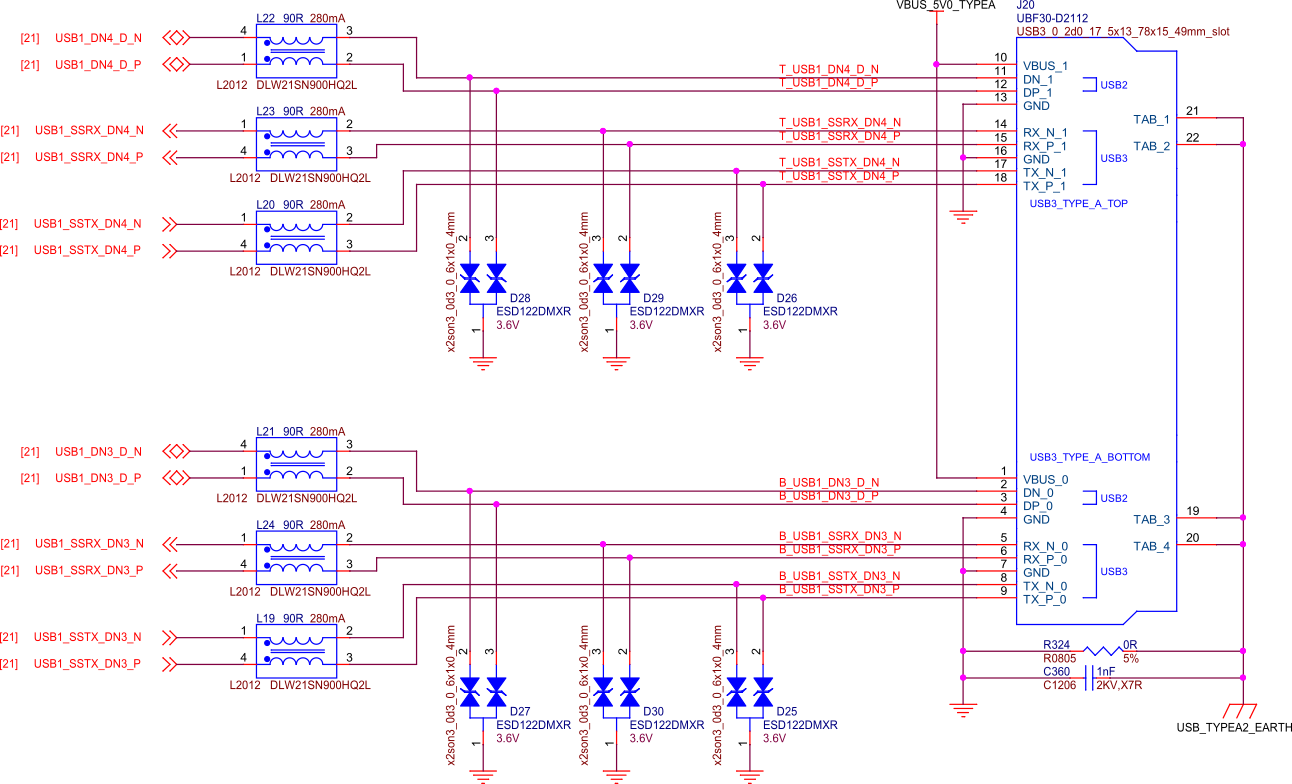 BeagleY-AI USB-A Connector 1