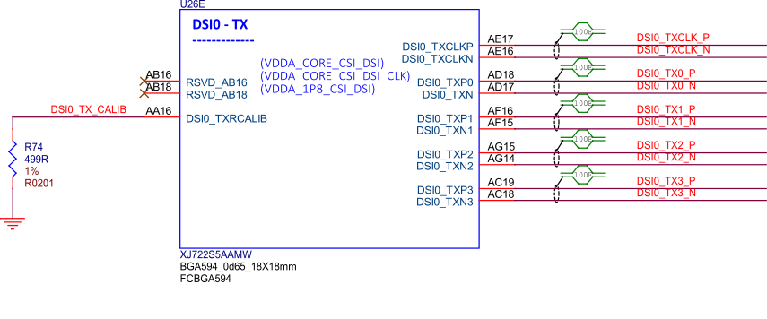 BeagleY-AI SoC DSI connections